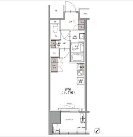 SKナインティ門前仲町の物件間取画像